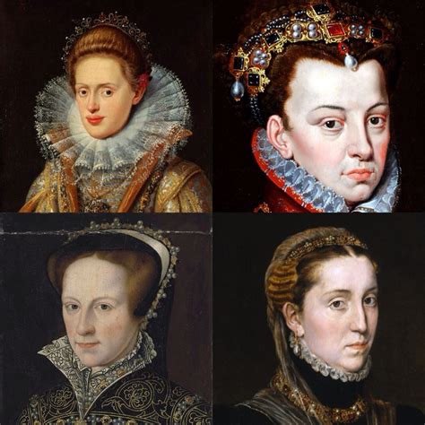 Las cuatro esposas de Felipe II de España .